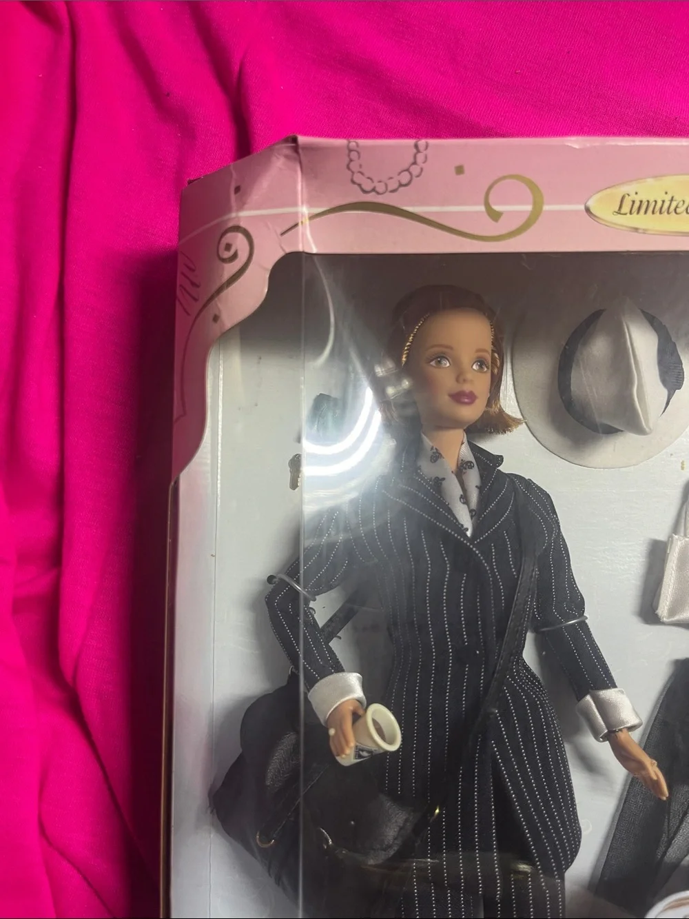 NRFB 1997 Barbie Millicent Roberts Pinstripe Power Suit Doll